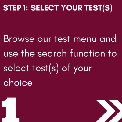 Online Laboratory Tests: Step 1